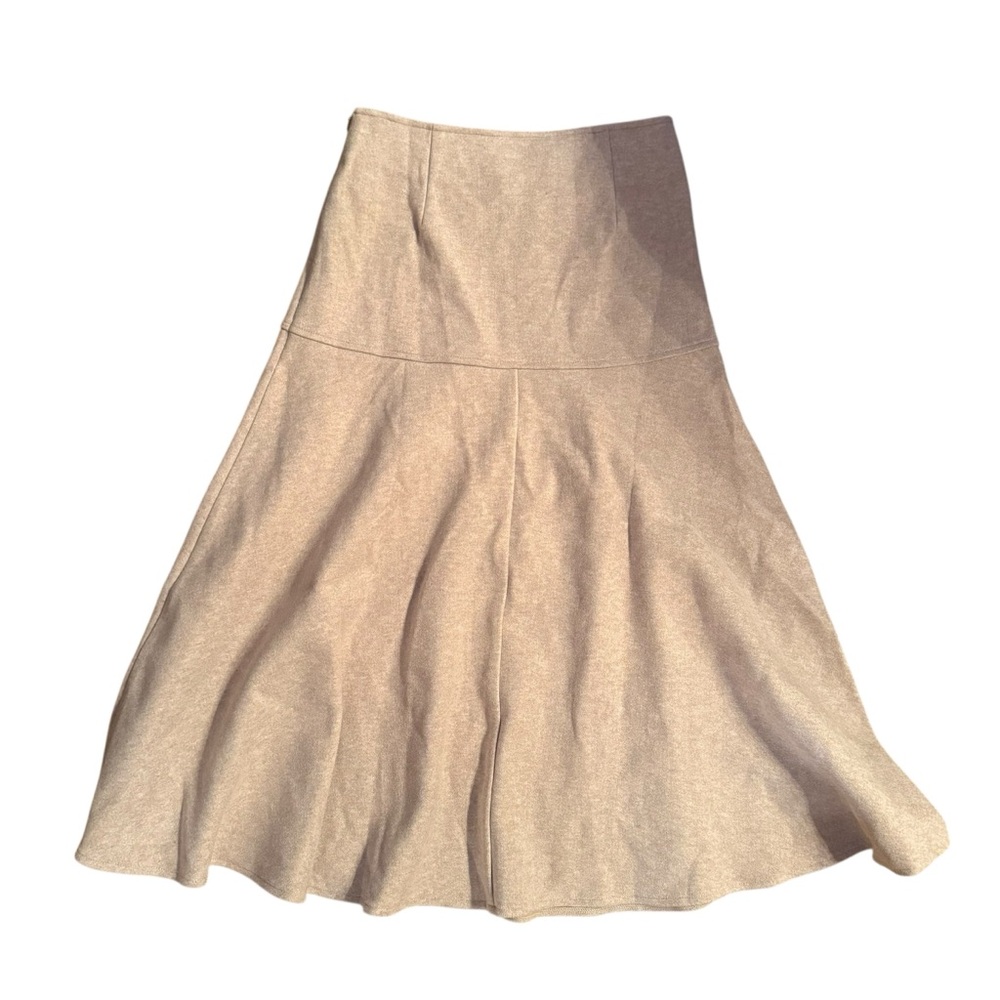 NWT OGL Cashsoft Wool Like Flared Maxi Skirt - Picture 3 of 10